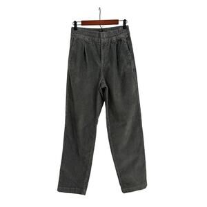 GAP Vintage High Rise Green Corduroy Grunge 90s Pleated Work Pants Size Small